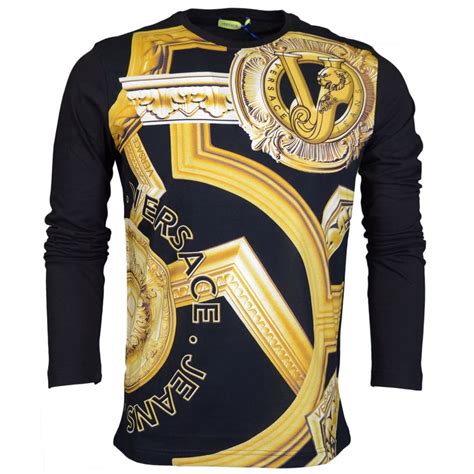 men white versace shirt|Versace long sleeve shirt men.